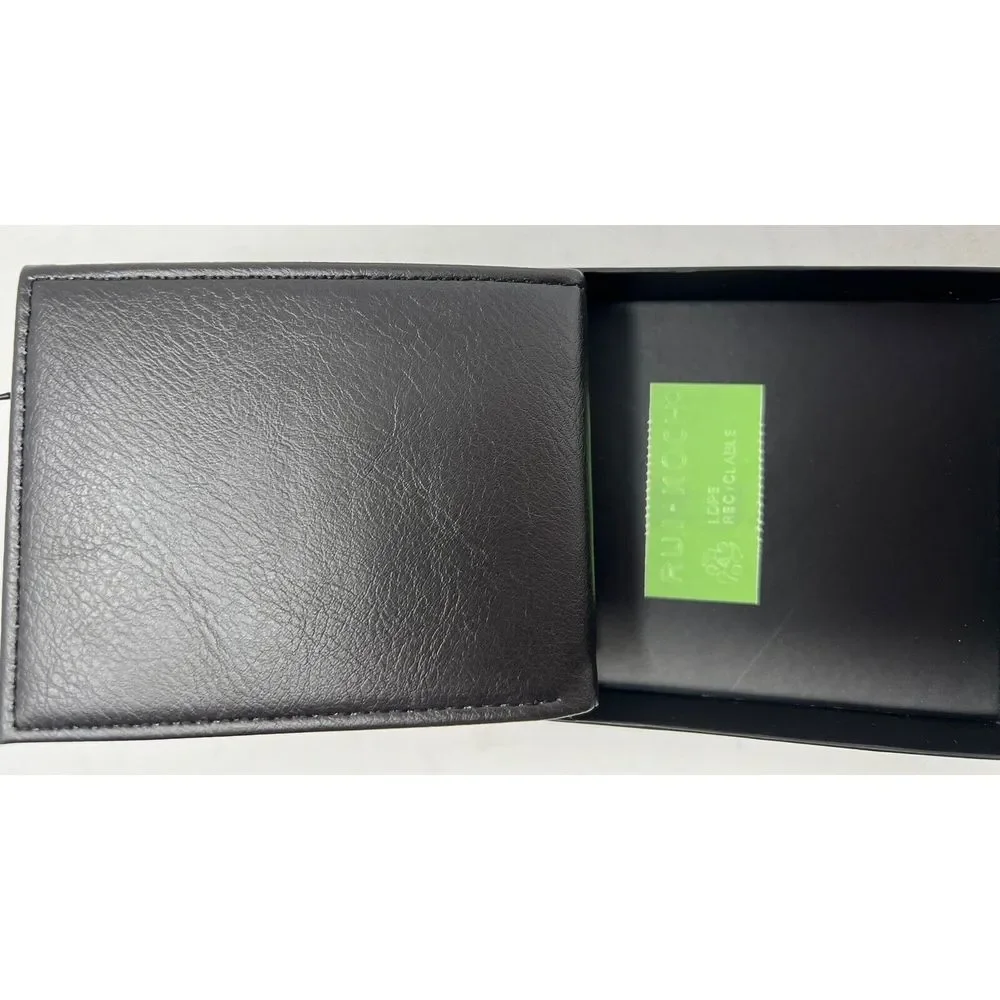 ROCAWEAR MEN'S Wallet BIFOLD SLIM BLACK SAVAGE KING BEAR - SELF MADE